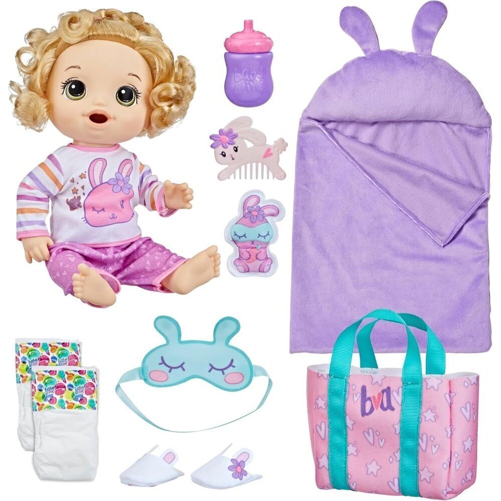 🆕 Reborn Baby Doll Bunny Sleepover Bedtime-Themed Blonde Hair Accessories Toys